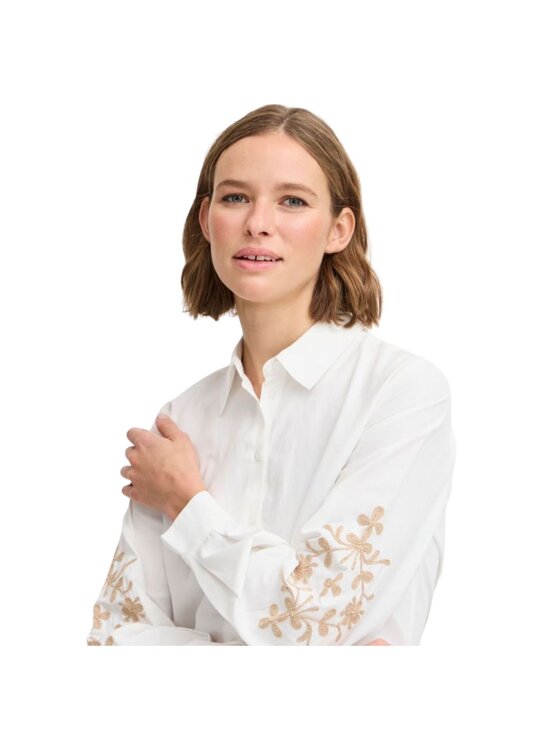 b.young b.young Camicia Camicia byhetila shirt 3 Bianco Regular Fit