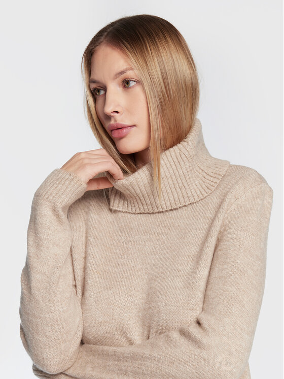 ONLY ONLY Džemper haljina Brandie 15214595 Bež Regular Fit