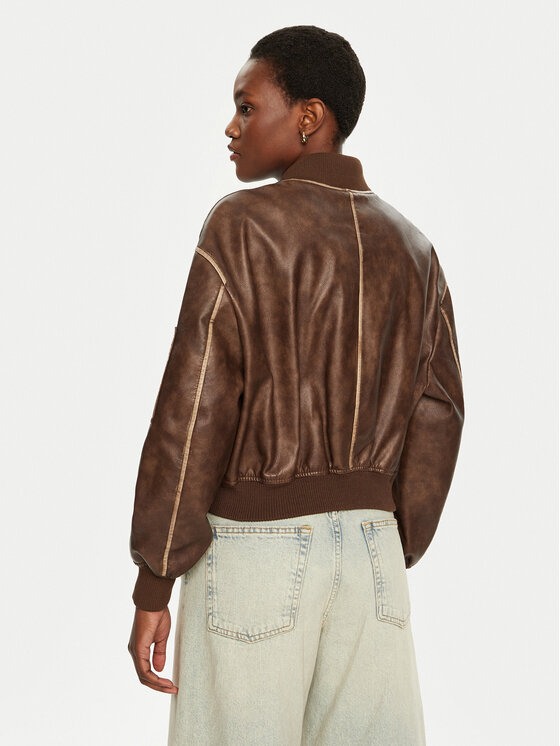 Guess Guess Bomber dzseki W5RL21 WGW40 Barna Regular Fit