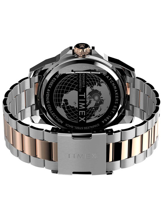 Timex Timex Zegarek TW2V43100 Różowe złoto