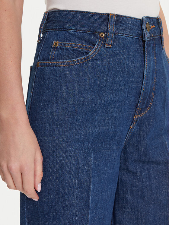 Lee Lee Jeansy Stella 112107279 Granatowy Wide Leg