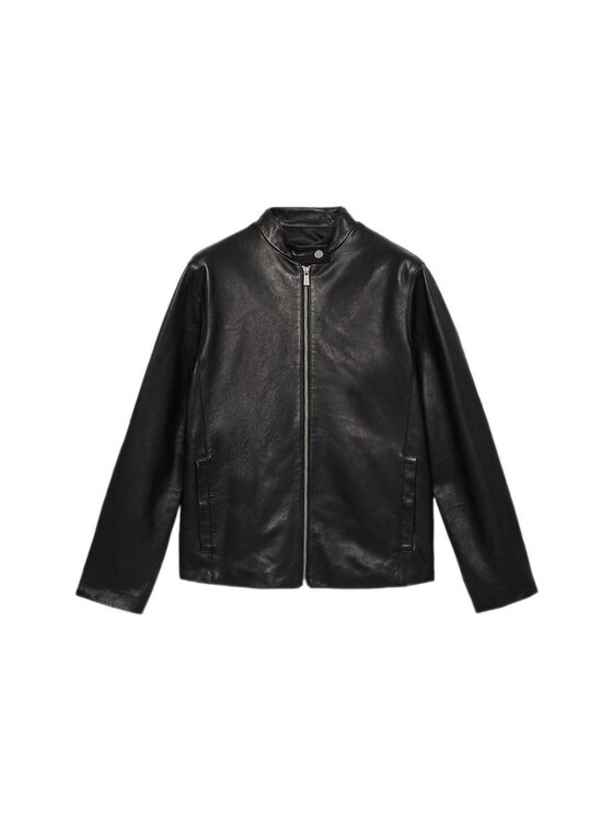 Trussardi Trussardi Giacca di pelle R358A000712N033 Nero Regular Fit