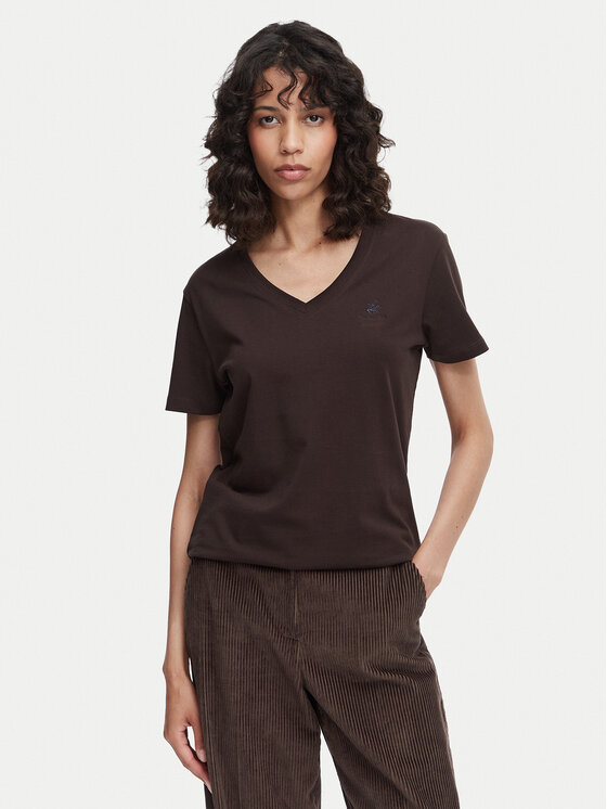 Beverly Hills Polo Club Tricou P-SS26W-TS5165187 Maro închis Regular Fit