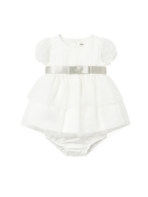 Mayoral Rochie elegantă 1882 Alb Regular Fit