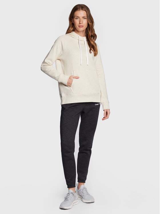 Under Armour Under Armour Bluza Ua Rival Fleece Hb 1356317 Beżowy Regular Fit