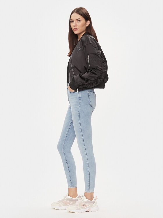 Calvin Klein Jeans Calvin Klein Jeans Jeans hlače J20J222145 Modra Super Skinny Fit