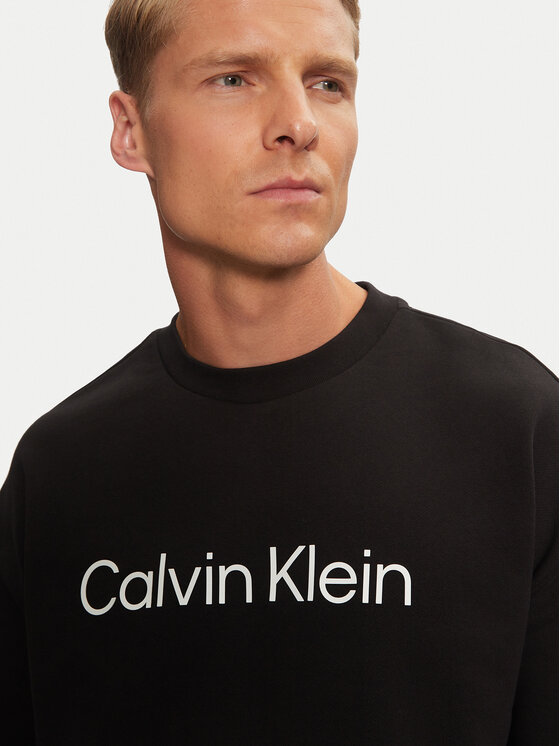 Calvin Klein Calvin Klein Μπλούζα Hero Logo K10K112956 Μαύρο Comfort Fit