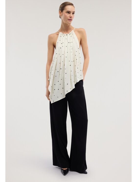 Trussardi Trussardi Top D4596100009N0PA Biały A-Line Fit