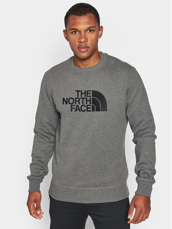 The North Face The North Face Majica dugih rukava Drew Peak Crew NF0A4SVR Siva Regular Fit