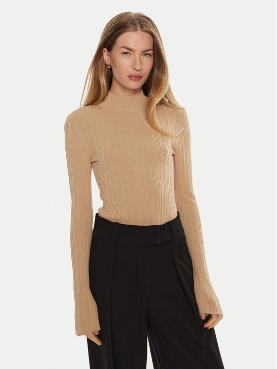 IVY OAK Rolák Kylie IO113143 Béžová Slim Fit