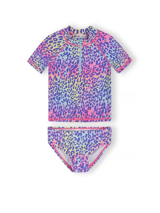 minoti minoti Strój kąpielowy 30SWIM174 Fioletowy