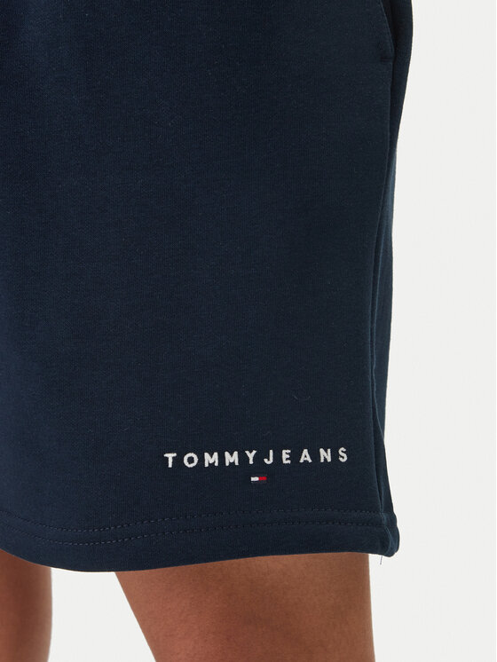 Tommy Jeans Tommy Jeans Sportovní kraťasy Contrast Linear DM0DM22697 Tmavomodrá Regular Fit