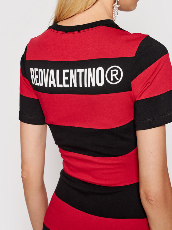 Red Valentino Red Valentino Kleid für den Alltag WR3MJ07G Rot Slim Fit