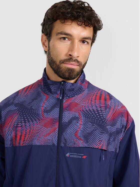 4F 4F Giacca di transizione 4FRAW25TSWSM2483-31S Blu scuro Regular Fit