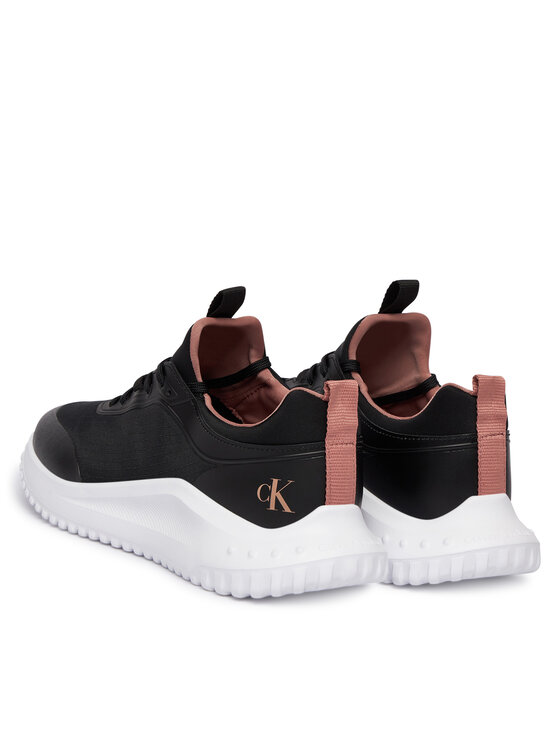 Calvin Klein Jeans Calvin Klein Jeans Superge Eva Runner Laceup Sock Mat Mix YW0YW02064 Črna