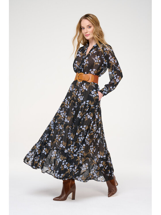Castellani Castellani Sukienka codzienna Sukienka Diva Czarny Regular Fit