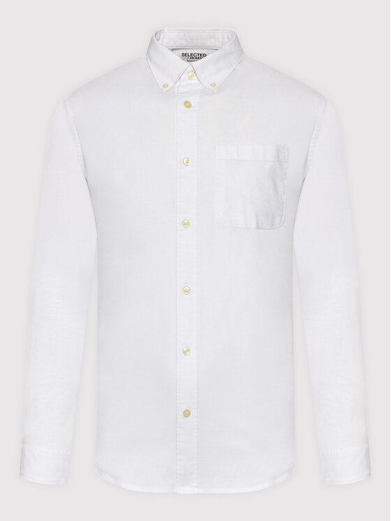 Selected Homme Selected Homme Koszula Rick 16077359 Biały Regular Fit