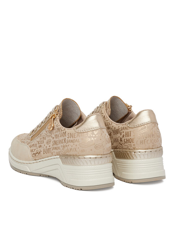 Rieker Rieker Sneakersy N4316-62 Beżowy
