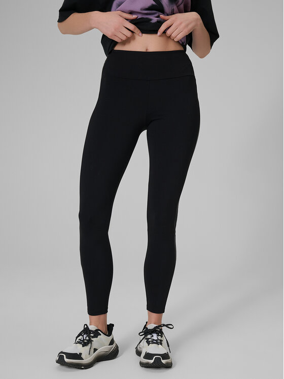 4F 4F Legginsy EVERYDAY Czarny Slim Fit