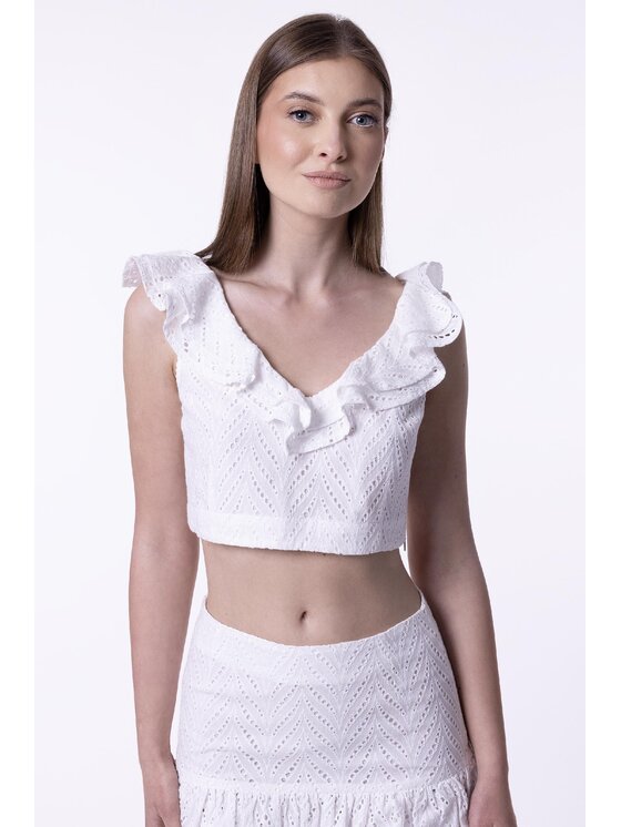 LAURELLA LAURELLA Blúzka Laurella 2UL011140 Biela Regular Fit