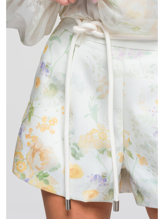 Ombre Ombre Szorty materiałowe OW-ST-E0026 Żółty Relaxed Fit