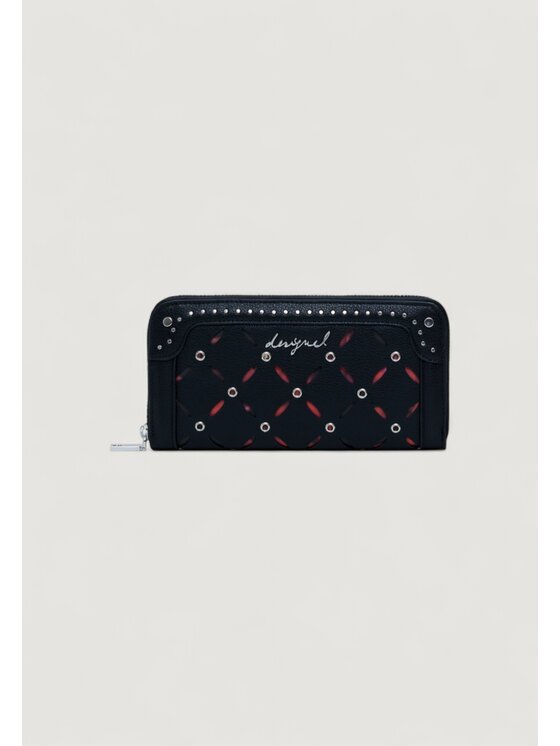 Desigual Desigual Μεγάλο Πορτοφόλι Γυναικείο MONE_YANKEE FIONA BLACK Μαύρο