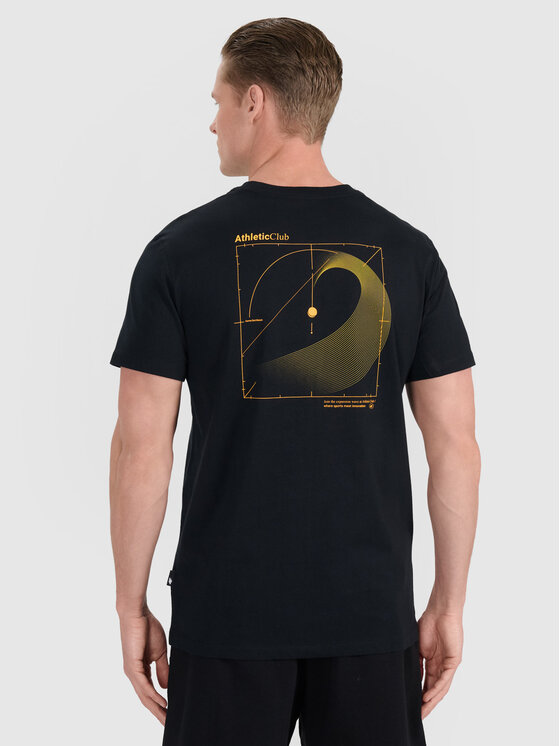 4F 4F T-Shirt MIDSHOP TEXTILE Czarny Regular Fit