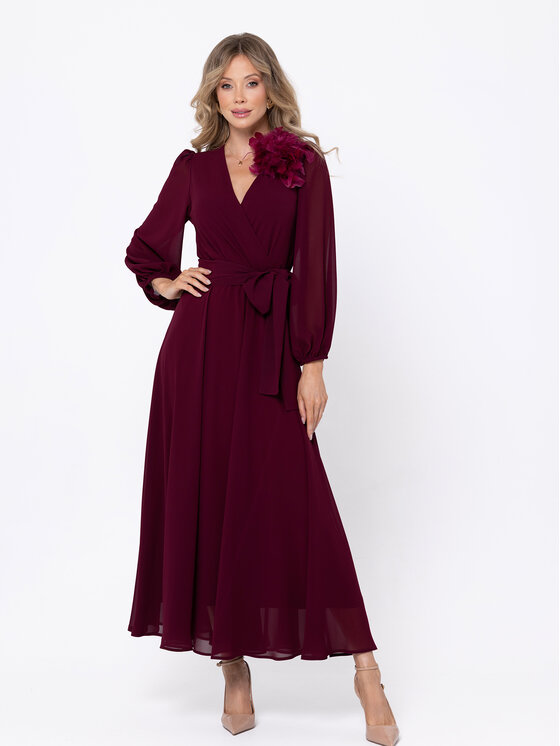 LIDIA KALITA LIDIA KALITA Sukienka wieczorowa Sydney Czerwony Long Fit