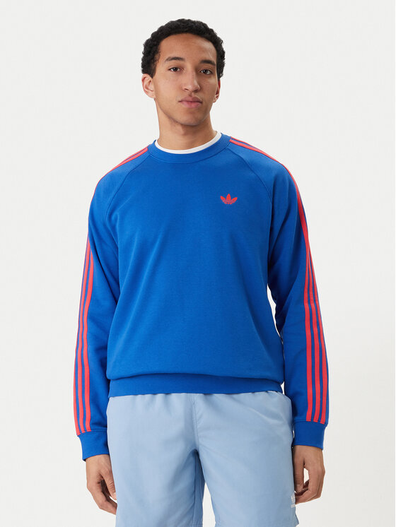 adidas adidas Džemperis 3-Stripes KE2426 Mėlyna Regular Fit