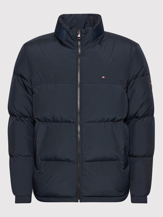Tommy Hilfiger Tommy Hilfiger Pūkinė striukė Stand MW0MW19659 Tamsiai mėlyna Regular Fit