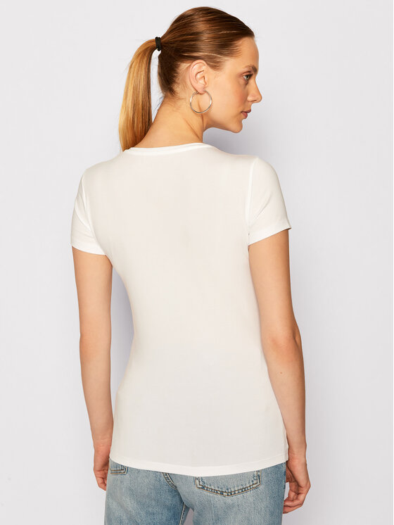 Guess Guess Marškinėliai Emma W0YI0F J1300 Balta Regular Fit