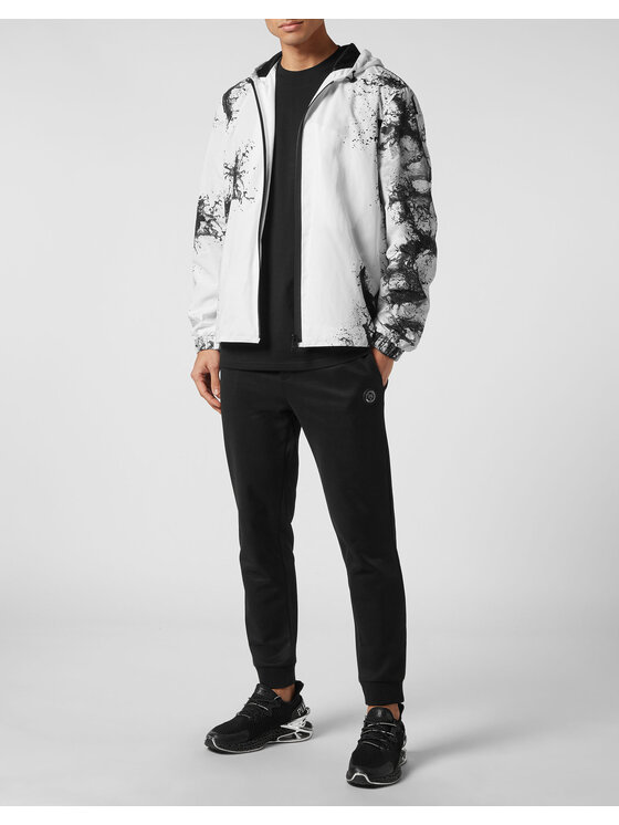 Plein Sport Plein Sport Giacca a vento 553 Bianco Regular Fit