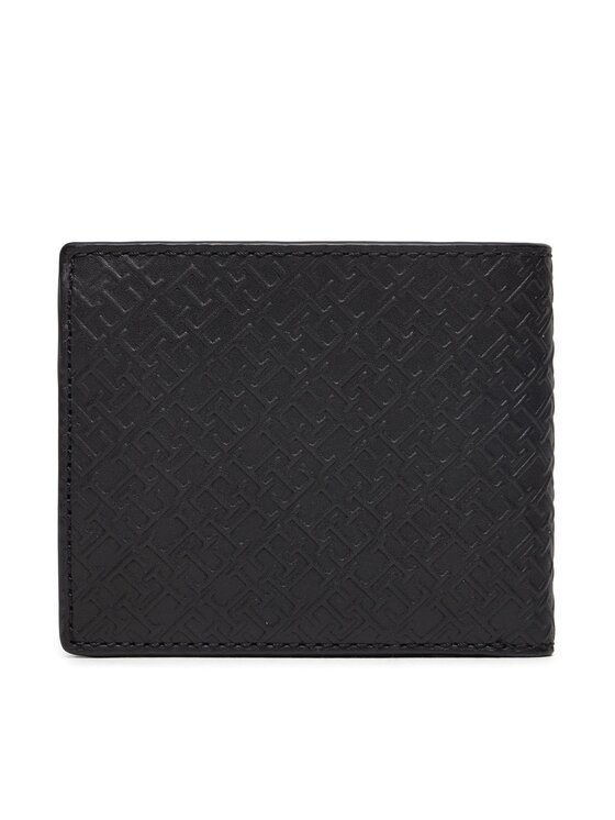 Tommy Hilfiger Tommy Hilfiger Große Herren Geldbörse Th Monogram Cc And Coin AM0AM12174 Schwarz