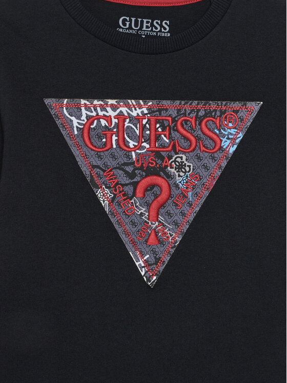 Guess Guess Bluse L5BI04 I3Z14 Schwarz Regular Fit