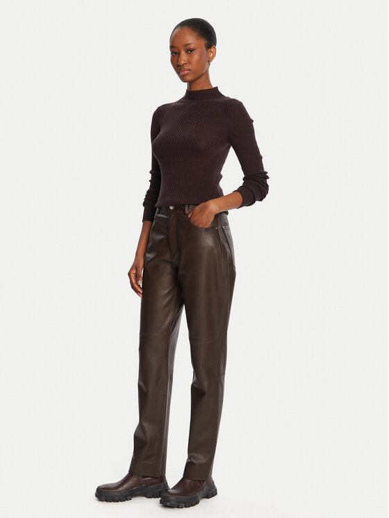 TWINSET TWINSET Džemper 252TT3111 Smeđa Slim Fit
