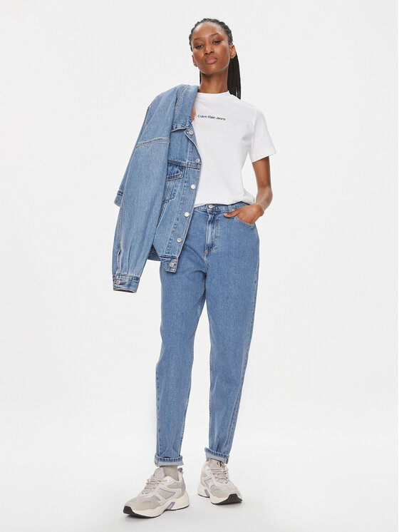 Calvin Klein Jeans Calvin Klein Jeans T-krekls J20J221065 Balts Regular Fit