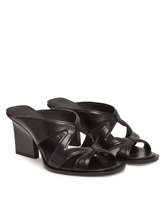 Max Mara Max Mara Klapki Doublewedge 2514521112600 Czarny
