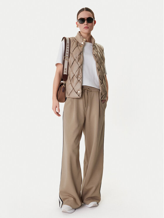 Weekend Max Mara Weekend Max Mara Teplákové nohavice Perdoni 2615781051 Béžová Wide Leg