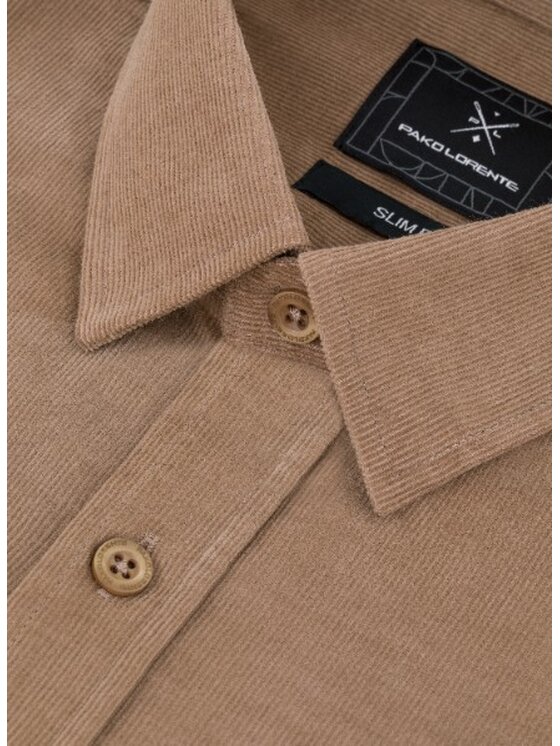 Pako Lorente Pako Lorente Koszula P24WF-1X-052 Beżowy Slim Fit