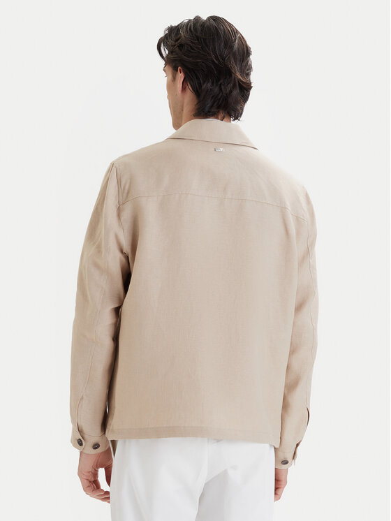 Bugatti Bugatti Hemdjacke 171400-11045 Beige Regular Fit
