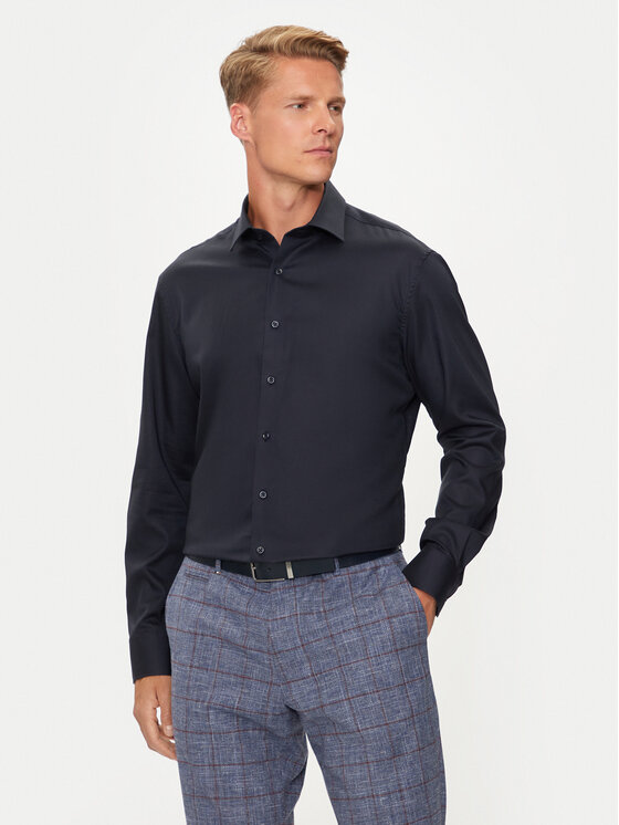 Pierre Cardin Pierre Cardin Риза C6 11004.0301 Тъмносин Regular Fit