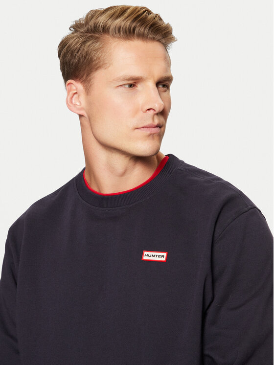 Hunter Hunter Pulóver Victor HARM0040242 Sötétkék Regular Fit