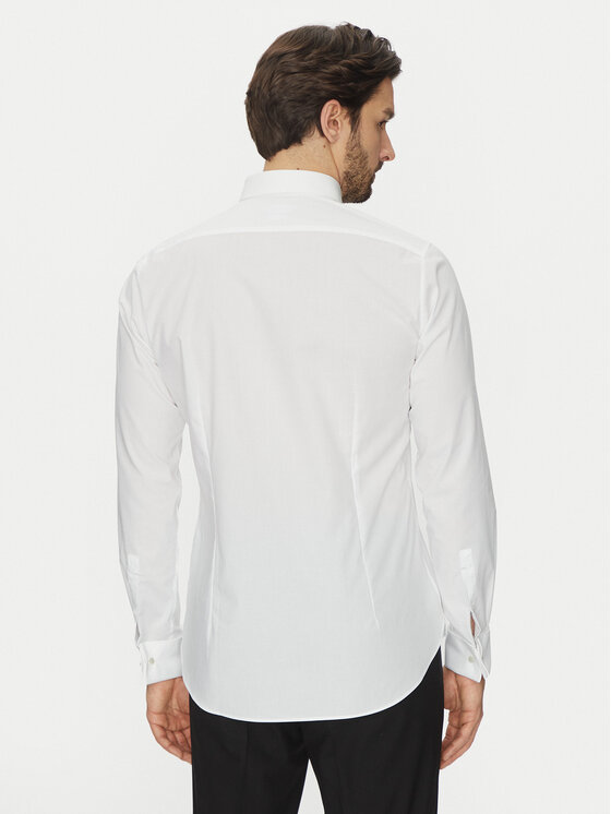 Michael Kors Michael Kors Košile MK0DS01002 Bílá Slim Fit