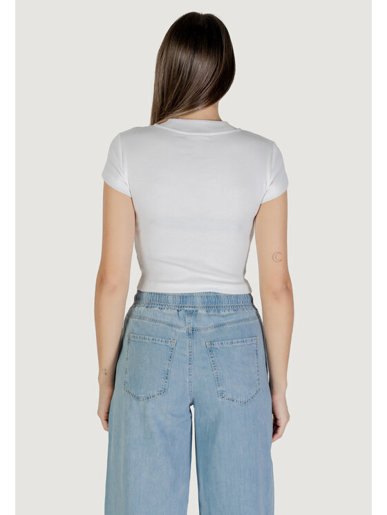 Calvin Klein Jeans Calvin Klein Jeans T-shirt CK RIB BABY TEE Bianco Rib Fit