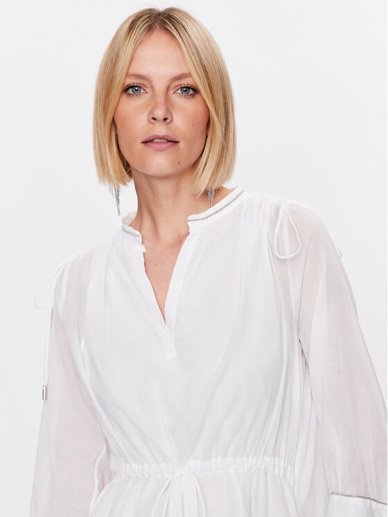 Peserico Peserico Igapäevane kleit S02217L1 Valge Regular Fit