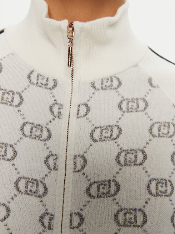 Liu Jo Sport Liu Jo Sport Kardiganas TF4224 MS63L Balta Regular Fit