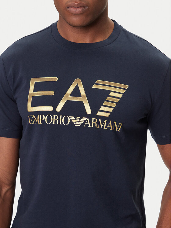EA7 Emporio Armani EA7 Emporio Armani T-Shirt 7M001189 AF17789 UB102 Granatowy Regular Fit