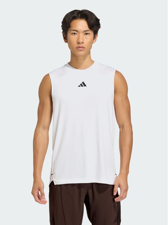 adidas adidas Koszulka techniczna 159050 Biały Slim Fit