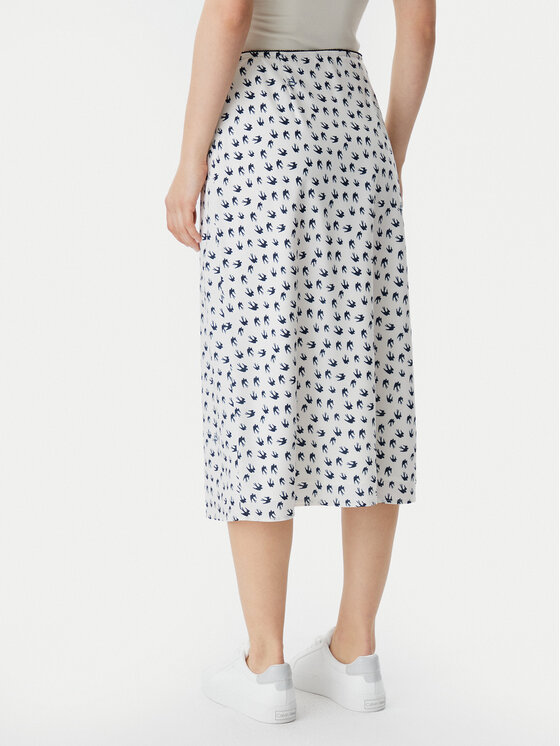 Tommy Jeans Tommy Jeans Midi sukňa DW0DW20272 Écru Regular Fit