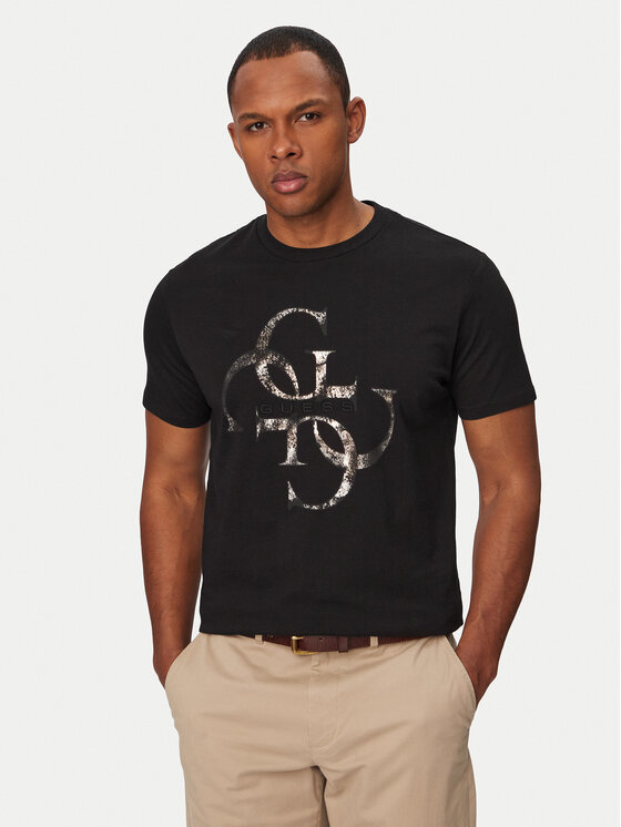 Guess Тишърт M6RI03 I3Z14 Черен Regular Fit
